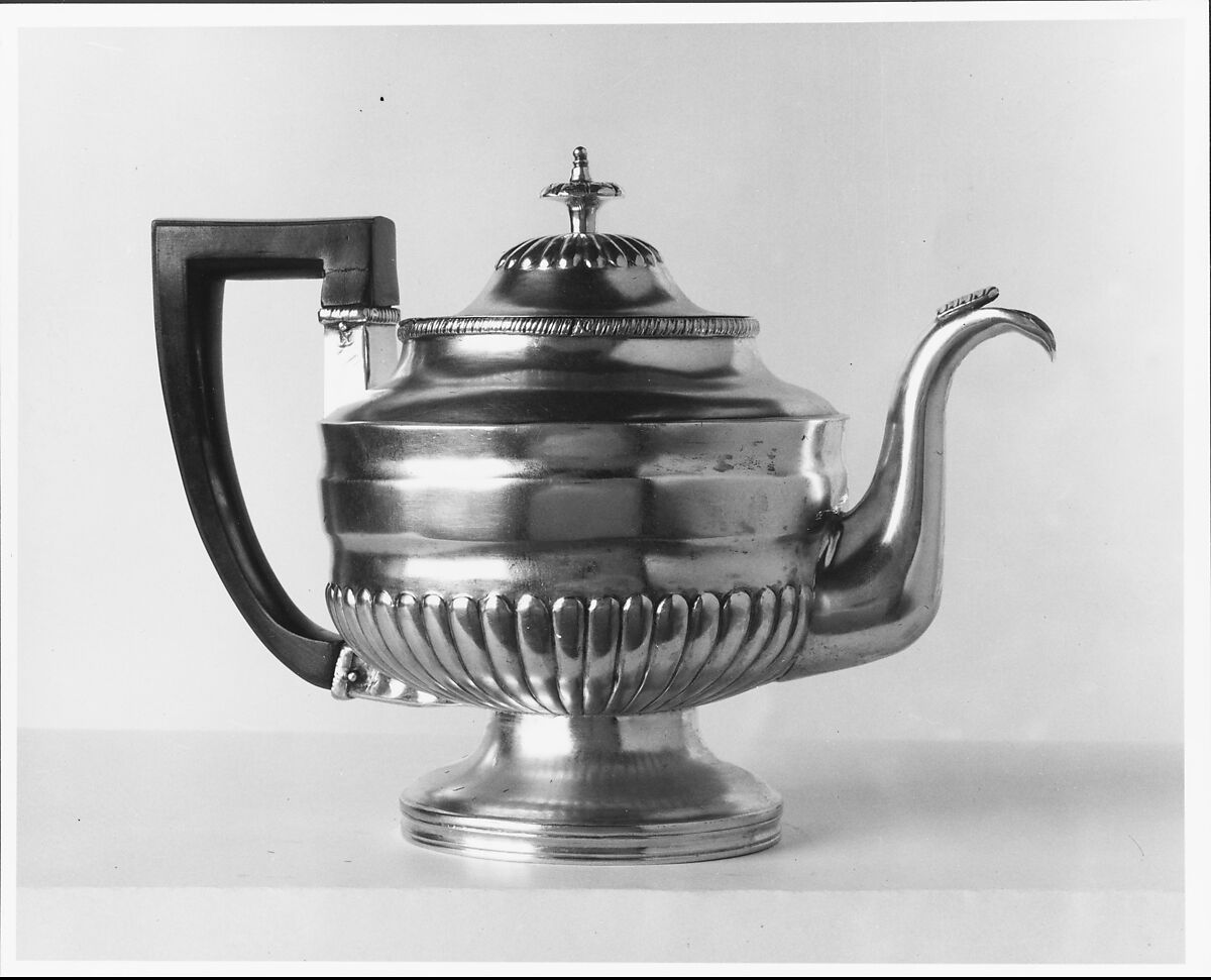 Teapot, Joseph Lownes (1758–1820), Silver, American 