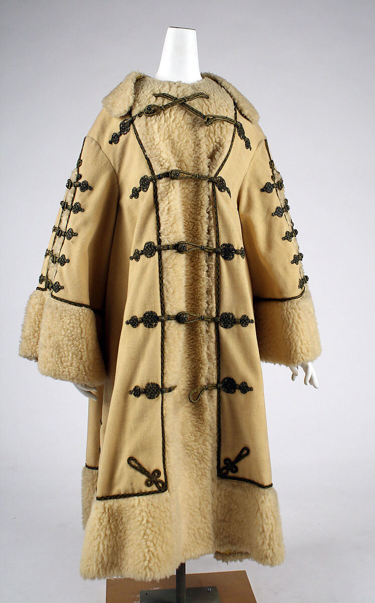 Coat, wool, fur, British 