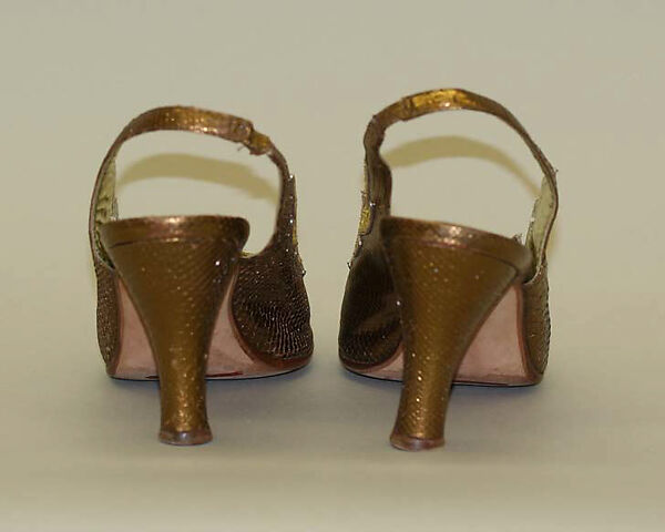 Pumps, Andrea Pfister (French, born Italy, 1942), snakeskin, French