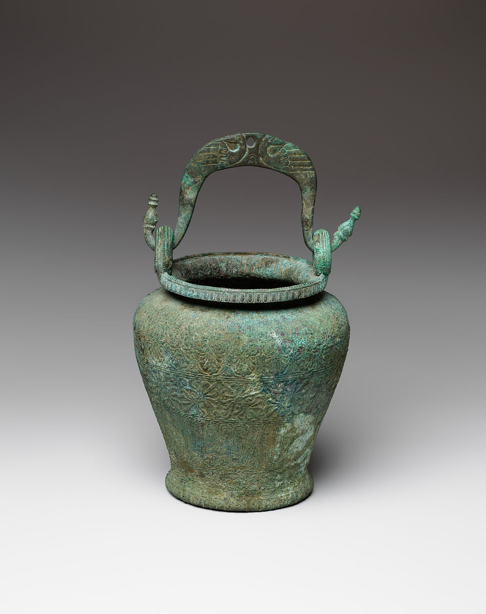 Bronze situla (bucket), Bronze, Etruscan