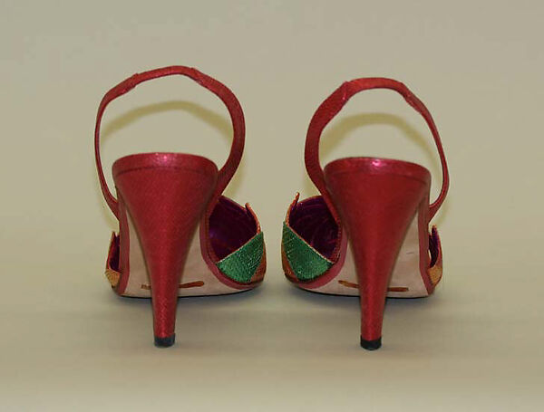 Pumps, Andrea Pfister (French, born Italy, 1942), synthetic, French