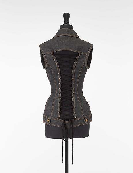 Vest, Jean Paul Gaultier (French, born 1952), cotton, metal, French