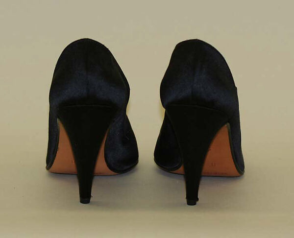 Pumps, Walter Steiger (French, born Geneva, 1942), silk, Swiss