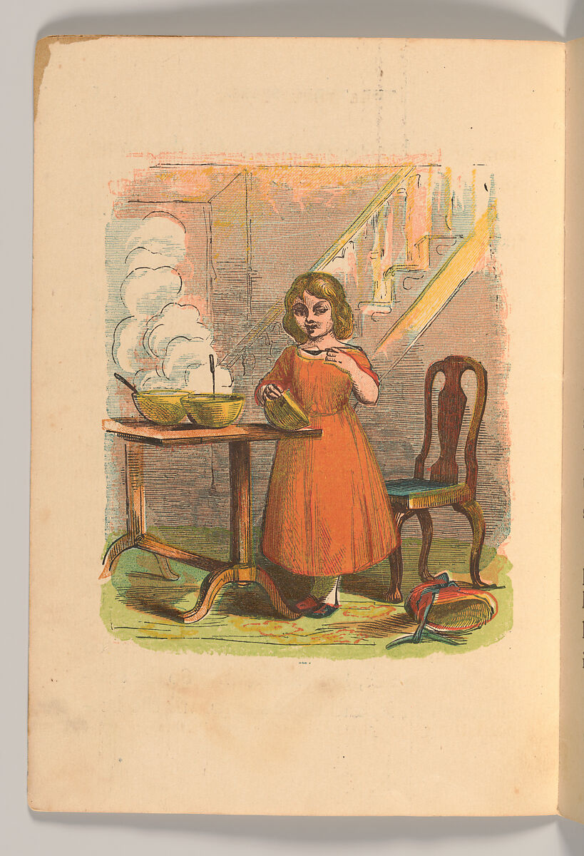 The Three Bears, Harrison William Weir (British, Lewes 1824–1906 Appledore, Kent), Illustrations: color lithographs and wood engravings, printed in oil colors