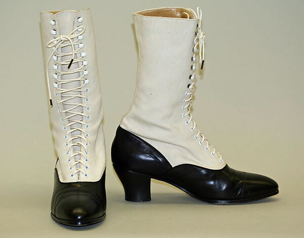 Boots, Ralph Lauren (American, born 1939), leather, cotton, American 