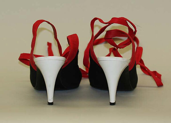 Pumps, Geoffrey Beene (American, Haynesville, Louisiana 1927–2004 New York) for, silk, linen, leather, American