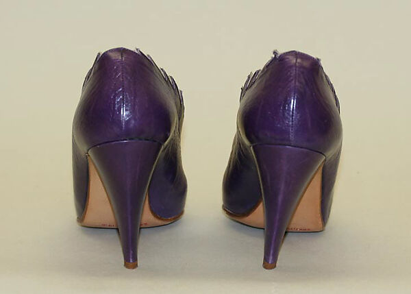 Pumps, Maud Frizon (French, born 1942), leather, French