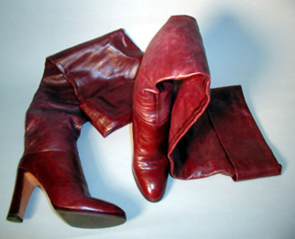 Boots, leather, Italian