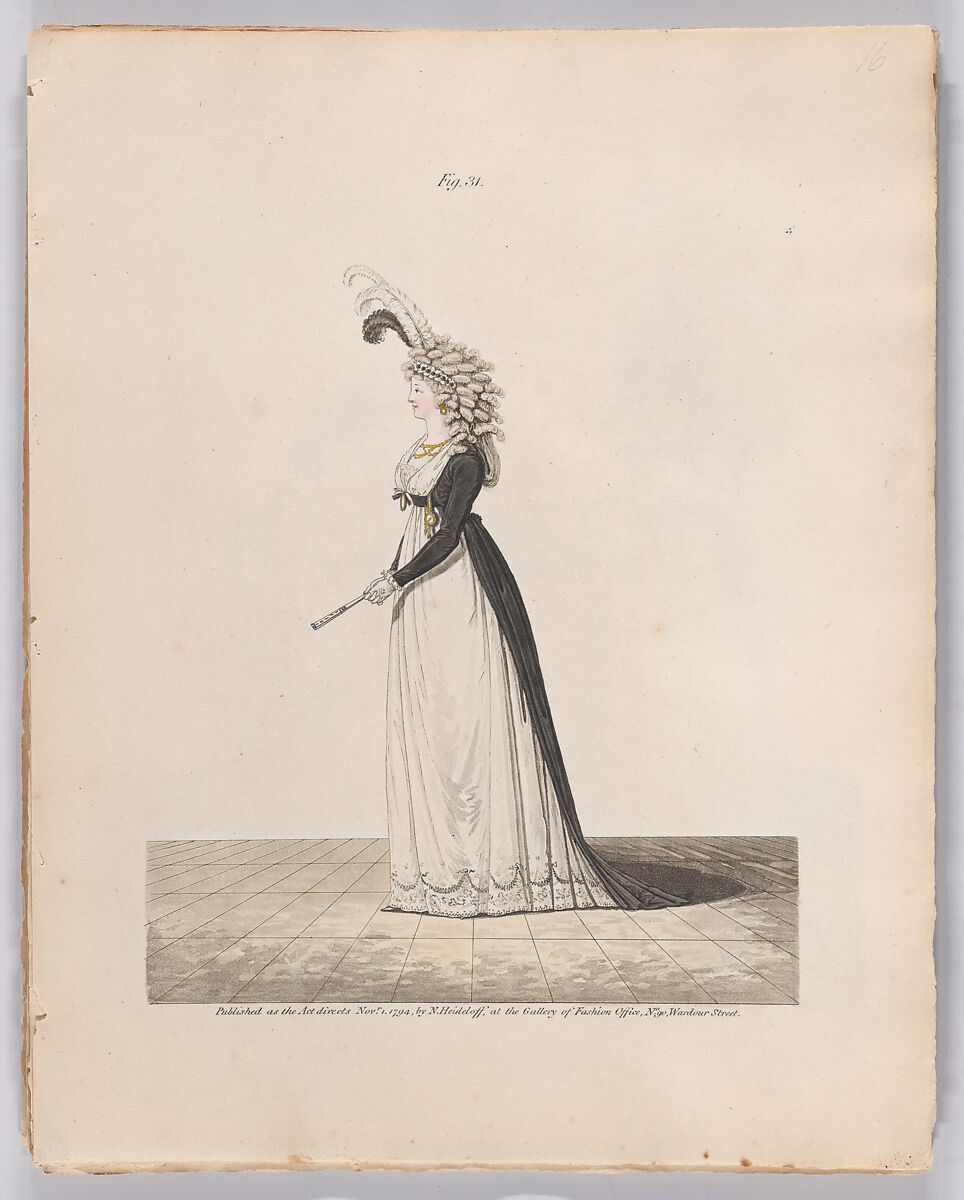 Gallery of Fashion, vol. I: April 1, 1794- March 1, 1795, Nicolaus Heideloff (German, Stuttgart 1761–1837 The Hague), Illustrations: etching and engraving (hand colored)