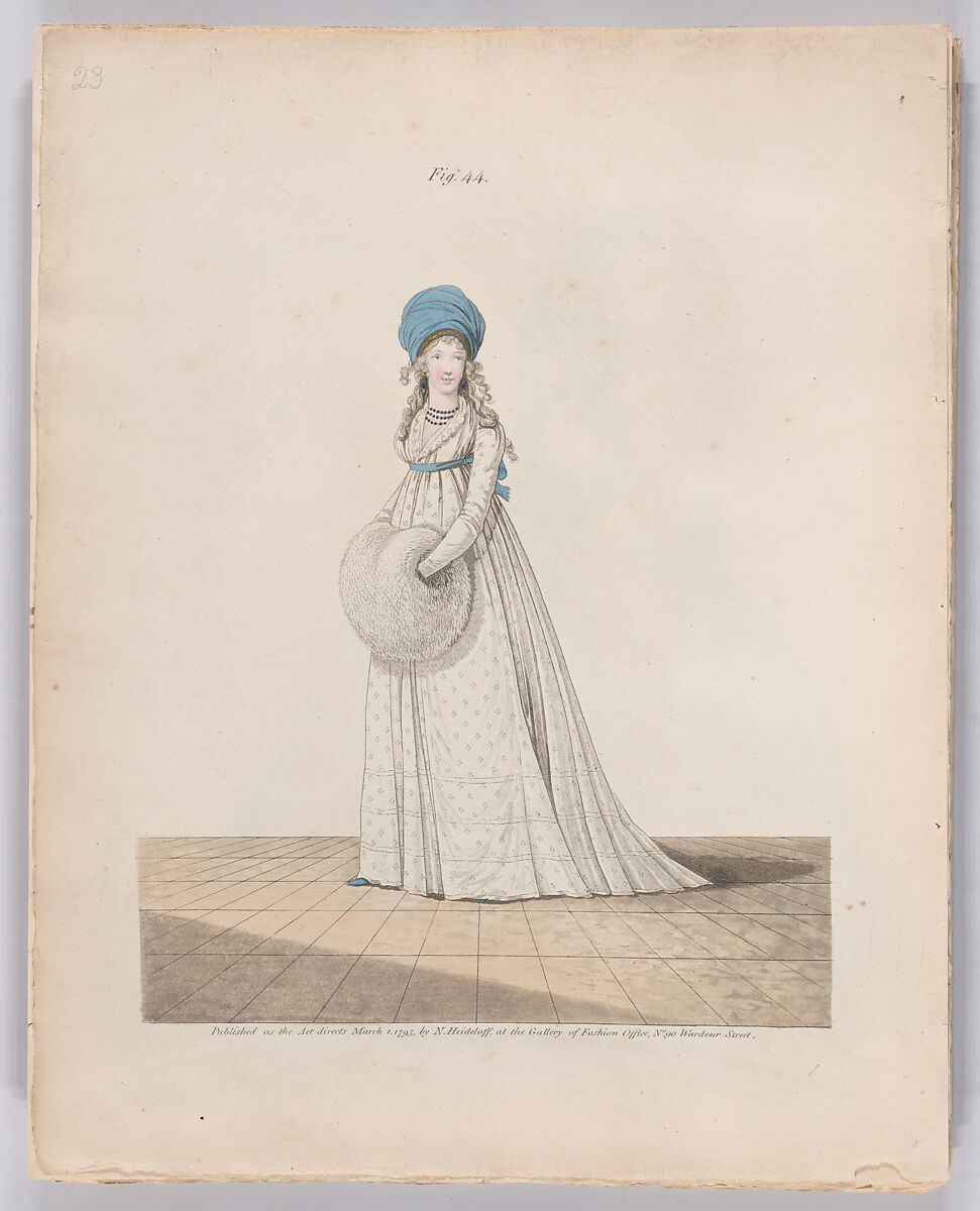 Gallery of Fashion, vol. I: April 1, 1794- March 1, 1795, Nicolaus Heideloff (German, Stuttgart 1761–1837 The Hague), Illustrations: etching and engraving (hand colored)