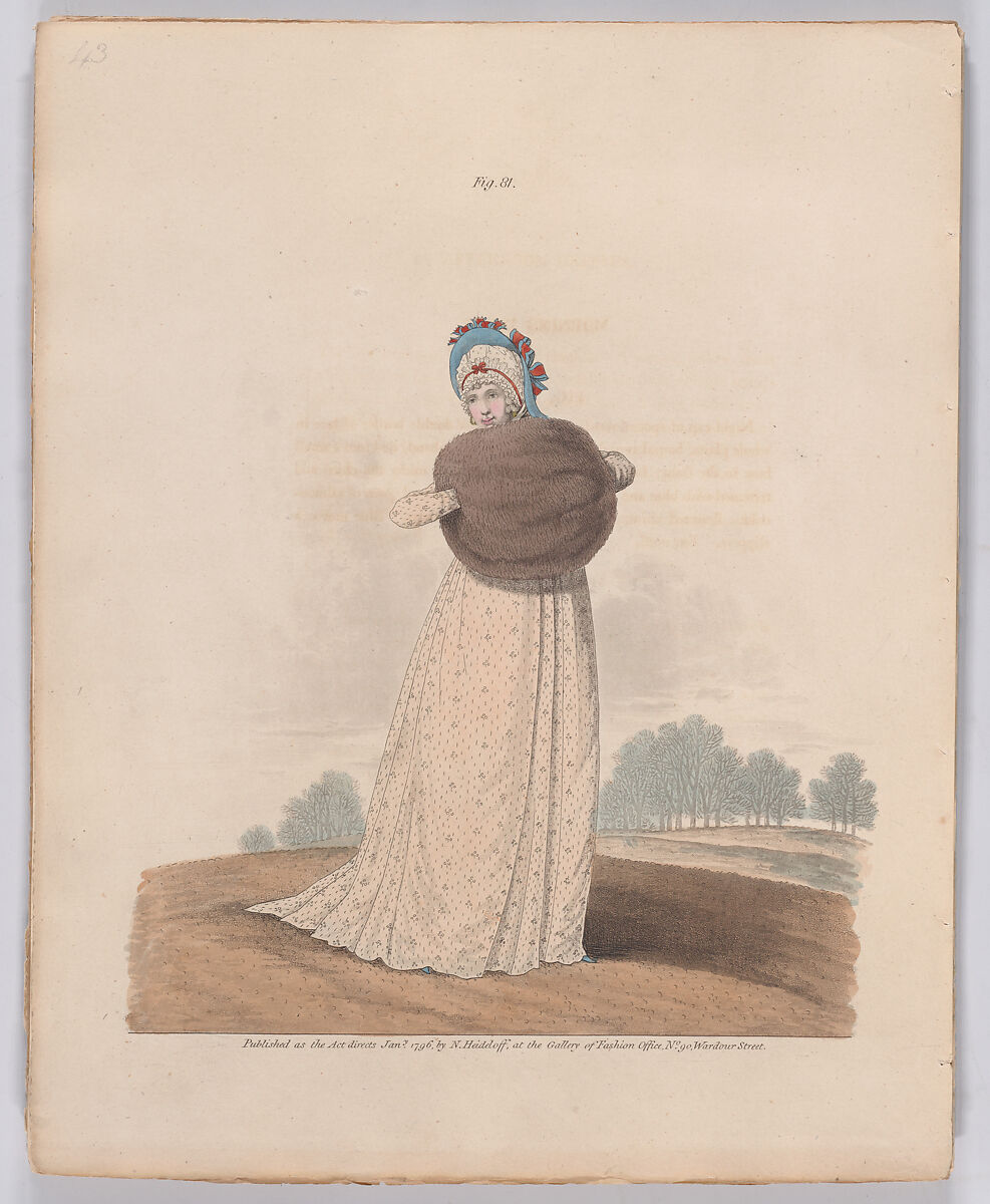 Gallery of Fashion, vol.II: April 1 1795 - March 1, 1796, Nicolaus Heideloff (German, Stuttgart 1761–1837 The Hague), Illustrations: etching and engraving (hand colored}