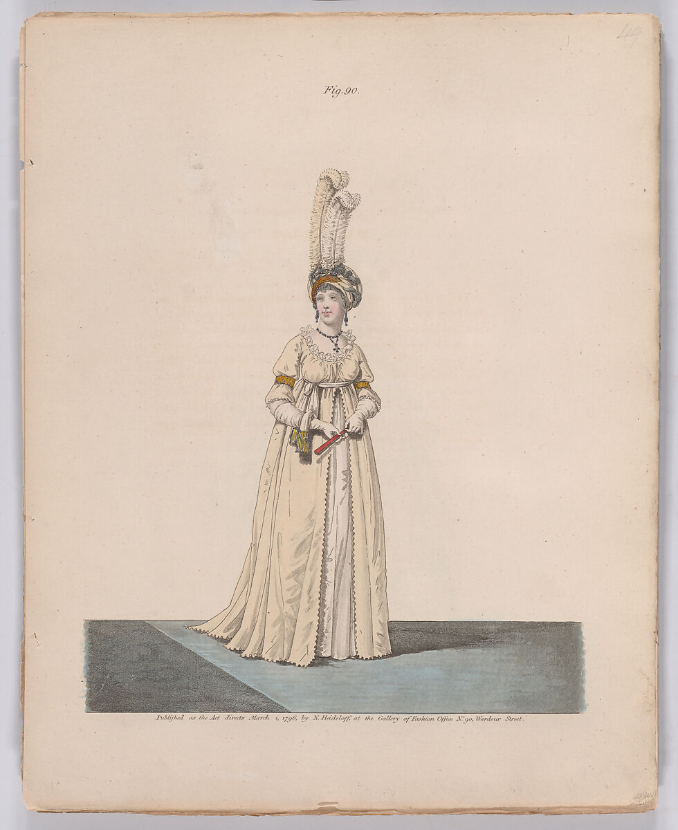 Gallery of Fashion, vol.II: April 1 1795 - March 1, 1796, Nicolaus Heideloff (German, Stuttgart 1761–1837 The Hague), Illustrations: etching and engraving (hand colored}