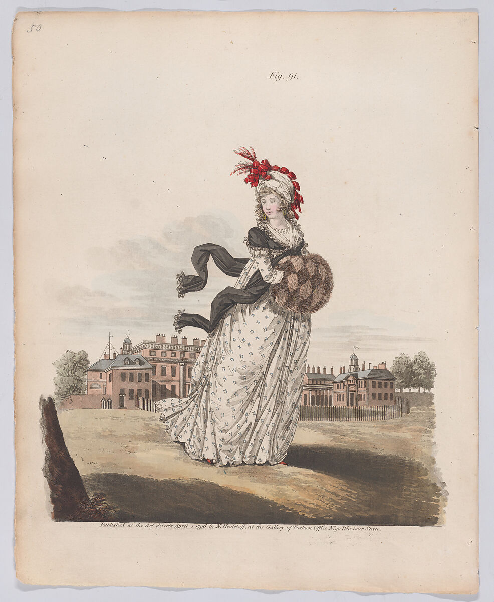 Gallery of Fashion, vol. III: April 1 1796 - March 1 1797, Nicolaus Heideloff (German, Stuttgart 1761–1837 The Hague), Illustrations: etching and engraving (hand colored) 