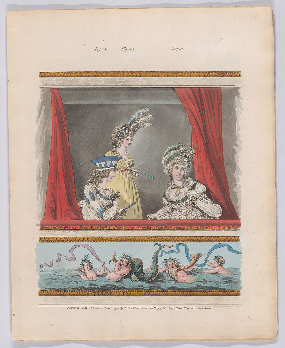 Gallery of Fashion, vol. III: April 1 1796 - March 1 1797, Nicolaus Heideloff (German, Stuttgart 1761–1837 The Hague), Illustrations: etching and engraving (hand colored)