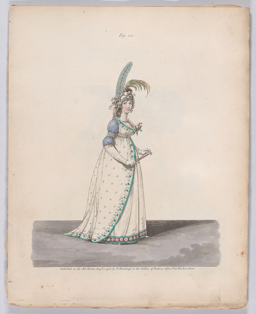 Gallery of Fashion, vol. III: April 1 1796 - March 1 1797, Nicolaus Heideloff (German, Stuttgart 1761–1837 The Hague), Illustrations: etching and engraving (hand colored)