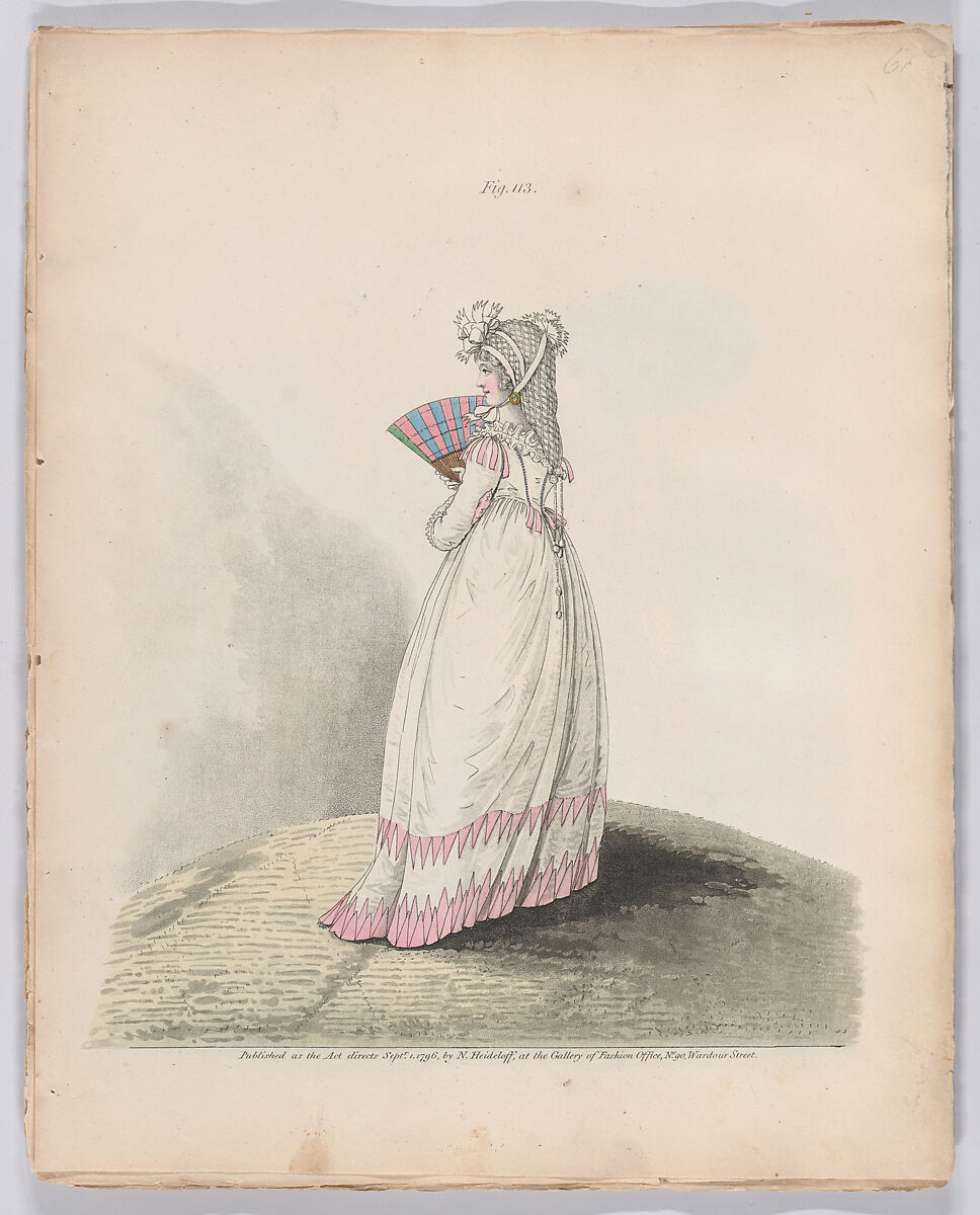 Gallery of Fashion, vol. III: April 1 1796 - March 1 1797, Nicolaus Heideloff (German, Stuttgart 1761–1837 The Hague), Illustrations: etching and engraving (hand colored)