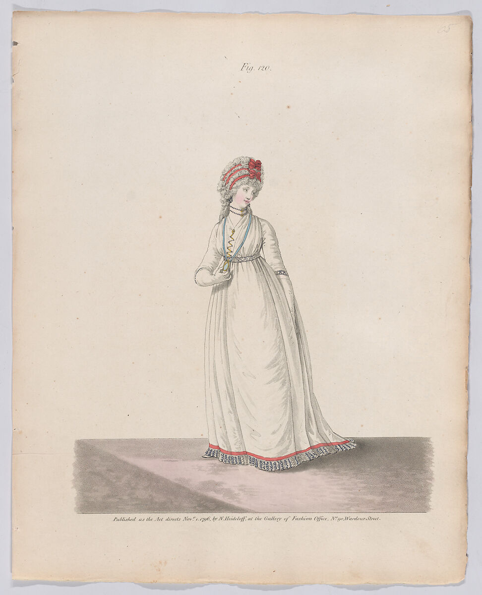 Gallery of Fashion, vol. III: April 1 1796 - March 1 1797, Nicolaus Heideloff (German, Stuttgart 1761–1837 The Hague), Illustrations: etching and engraving (hand colored)