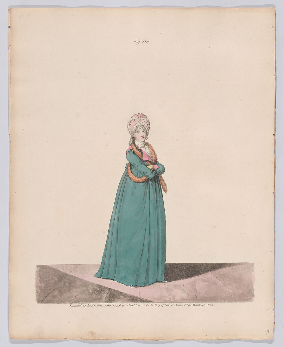 Gallery of Fashion, vol. III: April 1 1796 - March 1 1797, Nicolaus Heideloff (German, Stuttgart 1761–1837 The Hague), Illustrations: etching and engraving (hand colored)