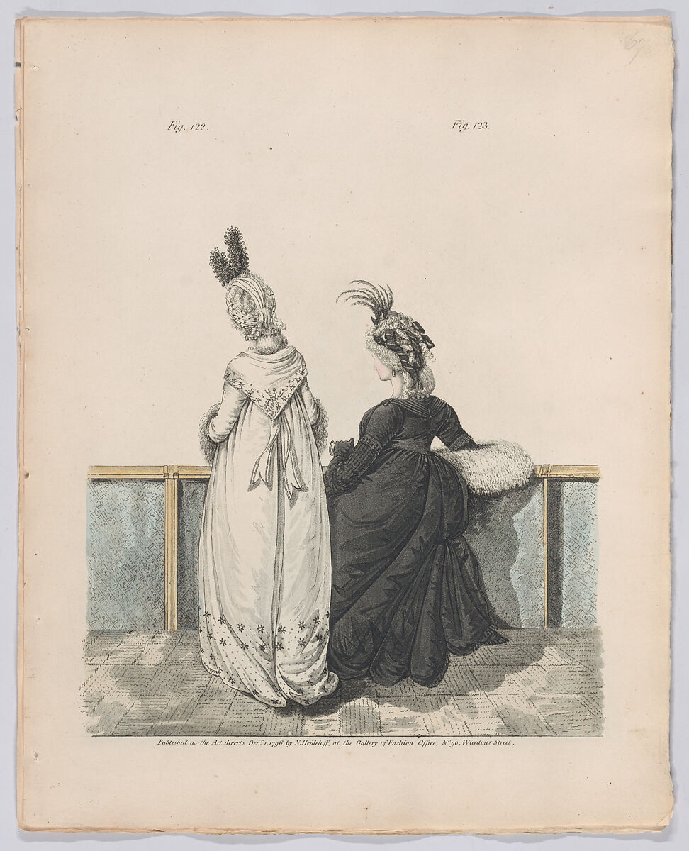 Gallery of Fashion, vol. III: April 1 1796 - March 1 1797, Nicolaus Heideloff (German, Stuttgart 1761–1837 The Hague), Illustrations: etching and engraving (hand colored)