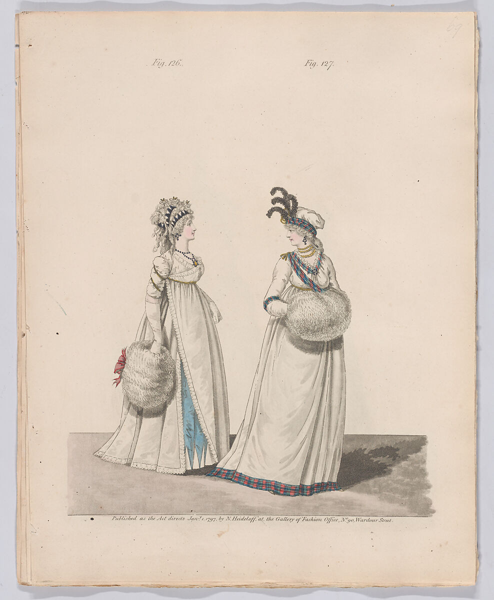 Gallery of Fashion, vol. III: April 1 1796 - March 1 1797, Nicolaus Heideloff (German, Stuttgart 1761–1837 The Hague), Illustrations: etching and engraving (hand colored)