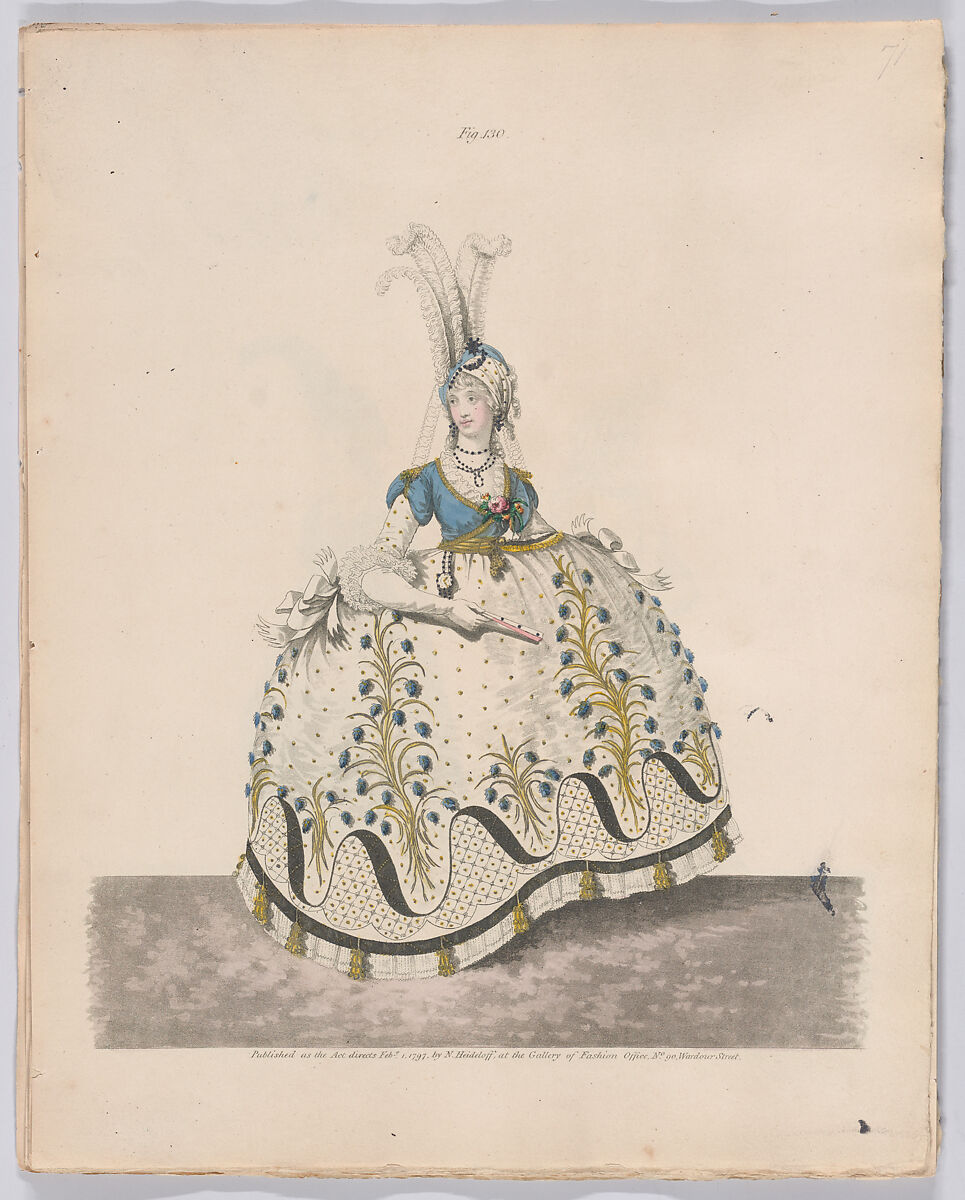 Gallery of Fashion, vol. III: April 1 1796 - March 1 1797, Nicolaus Heideloff (German, Stuttgart 1761–1837 The Hague), Illustrations: etching and engraving (hand colored)