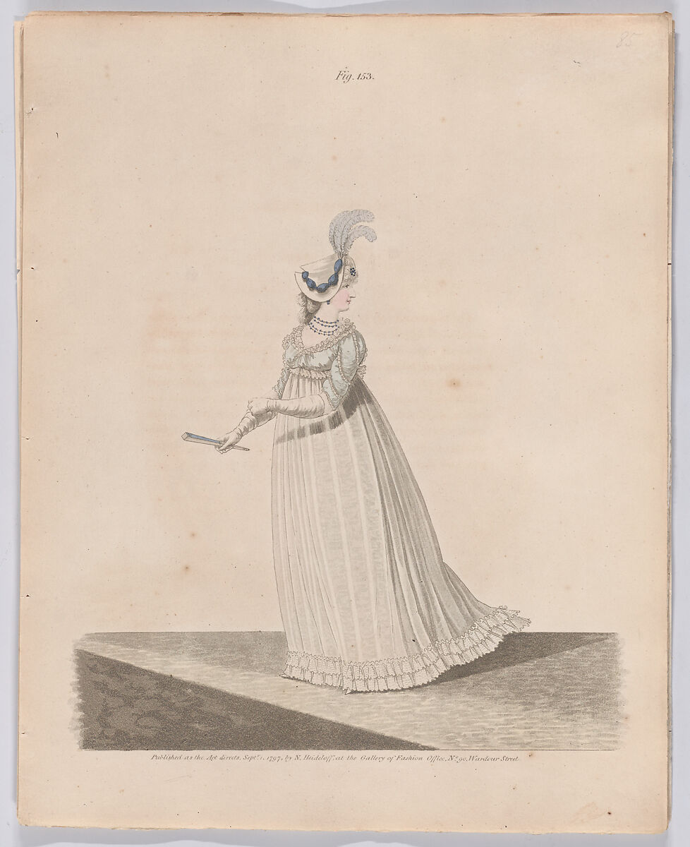Gallery of Fashion, vol. IV: April 1 1797 - March 1 1798, Nicolaus Heideloff (German, Stuttgart 1761–1837 The Hague), Illustrations: etching and engraving (hand colored)