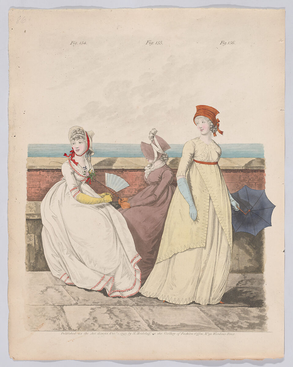 Gallery of Fashion, vol. IV: April 1 1797 - March 1 1798, Nicolaus Heideloff (German, Stuttgart 1761–1837 The Hague), Illustrations: etching and engraving (hand colored)