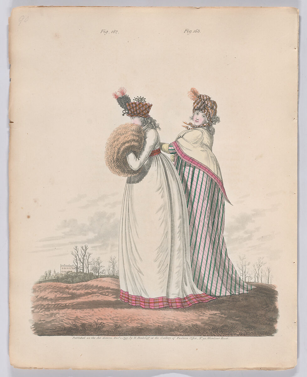Gallery of Fashion, vol. IV: April 1 1797 - March 1 1798, Nicolaus Heideloff (German, Stuttgart 1761–1837 The Hague), Illustrations: etching and engraving (hand colored)