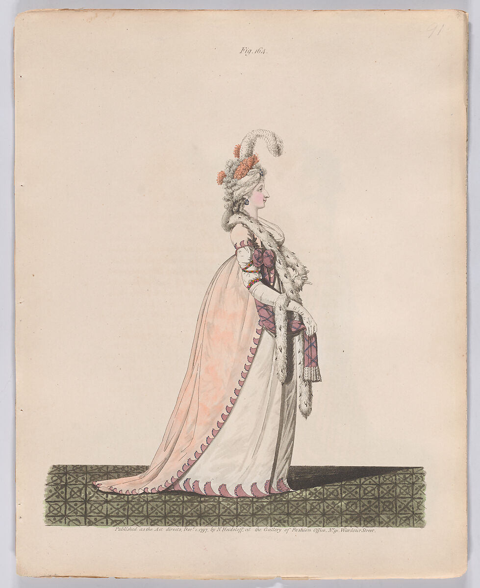 Gallery of Fashion, vol. IV: April 1 1797 - March 1 1798, Nicolaus Heideloff (German, Stuttgart 1761–1837 The Hague), Illustrations: etching and engraving (hand colored)