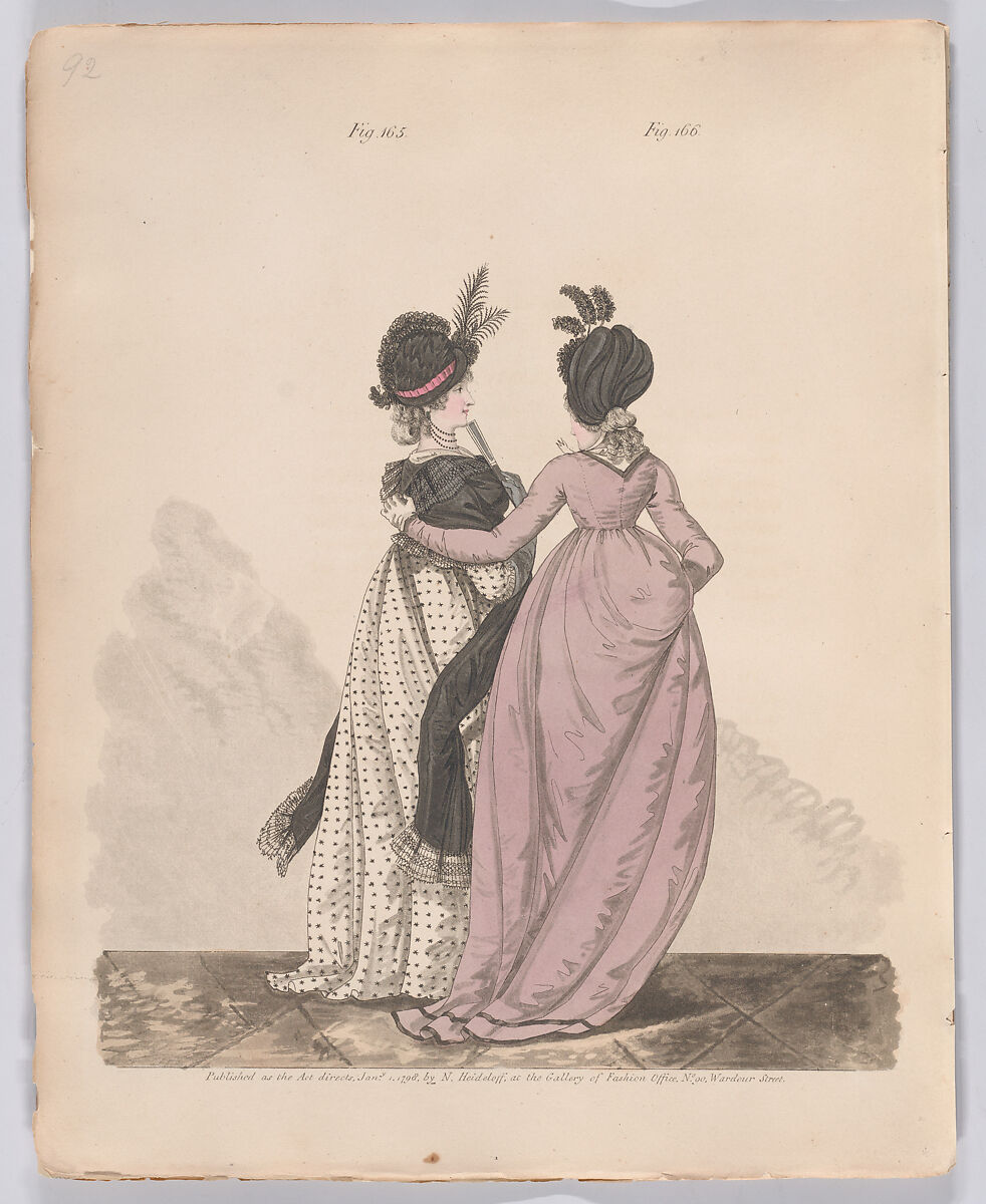 Gallery of Fashion, vol. IV: April 1 1797 - March 1 1798, Nicolaus Heideloff (German, Stuttgart 1761–1837 The Hague), Illustrations: etching and engraving (hand colored)