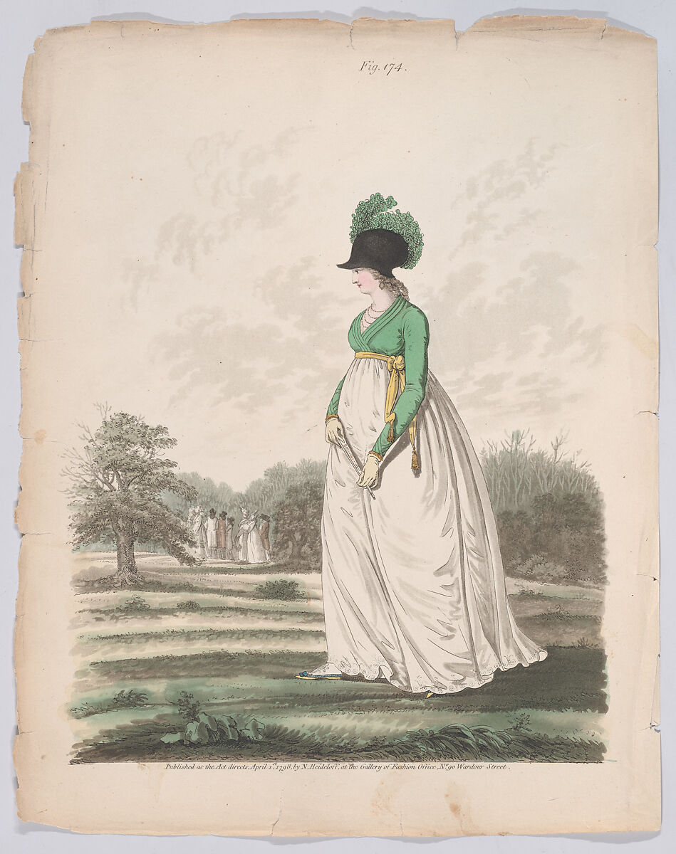 Gallery of Fashion, vol. V: April 1, 1798 - March 1 1799, Nicolaus Heideloff (German, Stuttgart 1761–1837 The Hague), Illustrations: etching and engraving (hand colored) 