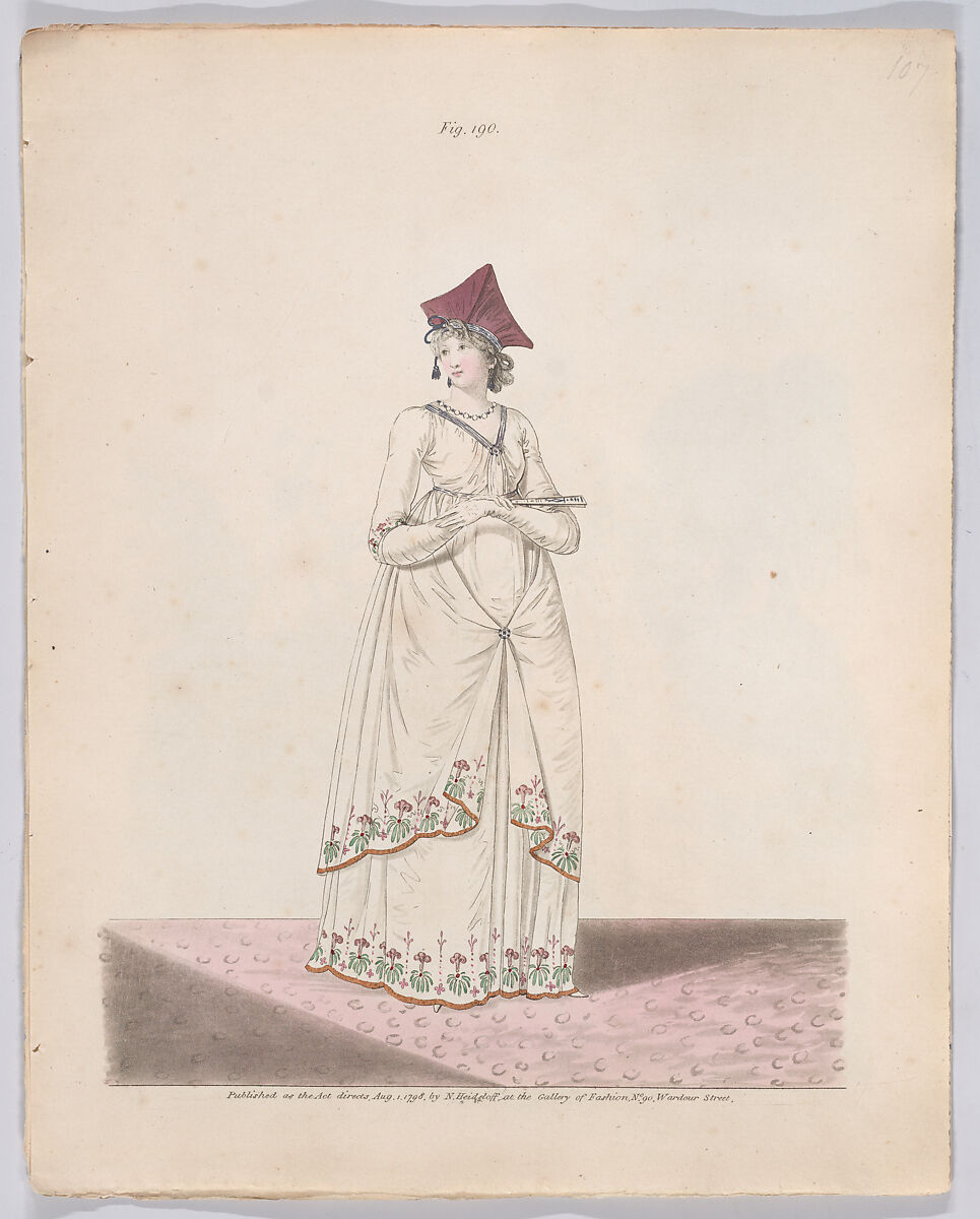 Gallery of Fashion, vol. V: April 1, 1798 - March 1 1799, Nicolaus Heideloff (German, Stuttgart 1761–1837 The Hague), Illustrations: etching and engraving (hand colored)
