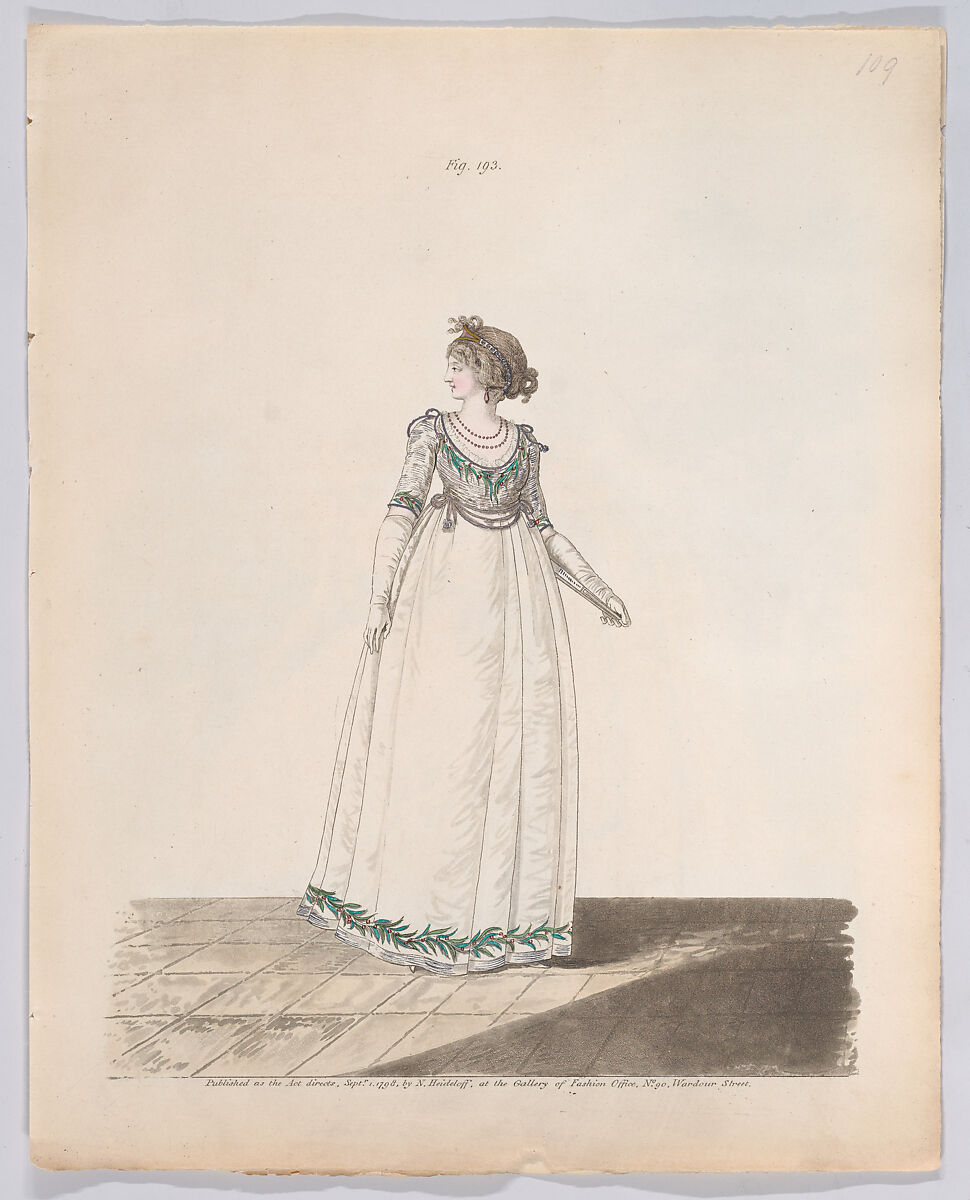 Gallery of Fashion, vol. V: April 1, 1798 - March 1 1799, Nicolaus Heideloff (German, Stuttgart 1761–1837 The Hague), Illustrations: etching and engraving (hand colored)