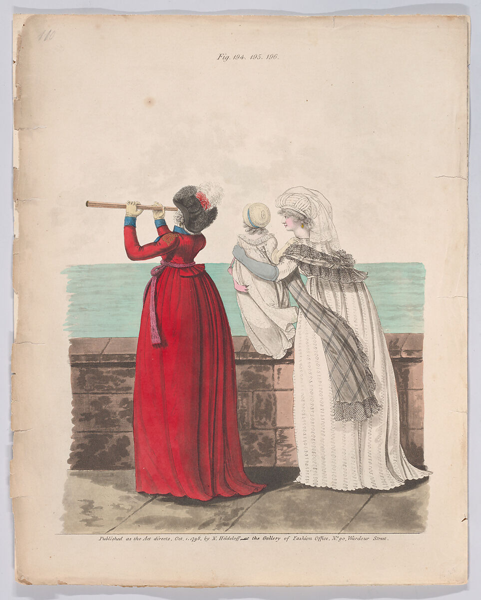 Gallery of Fashion, vol. V: April 1, 1798 - March 1 1799, Nicolaus Heideloff (German, Stuttgart 1761–1837 The Hague), Illustrations: etching and engraving (hand colored)