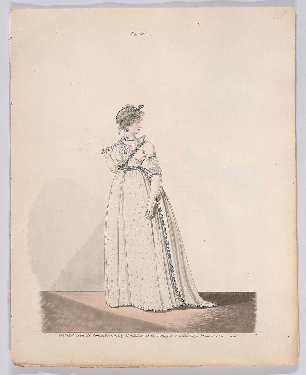 Gallery of Fashion, vol. V: April 1, 1798 - March 1 1799, Nicolaus Heideloff (German, Stuttgart 1761–1837 The Hague), Illustrations: etching and engraving (hand colored)
