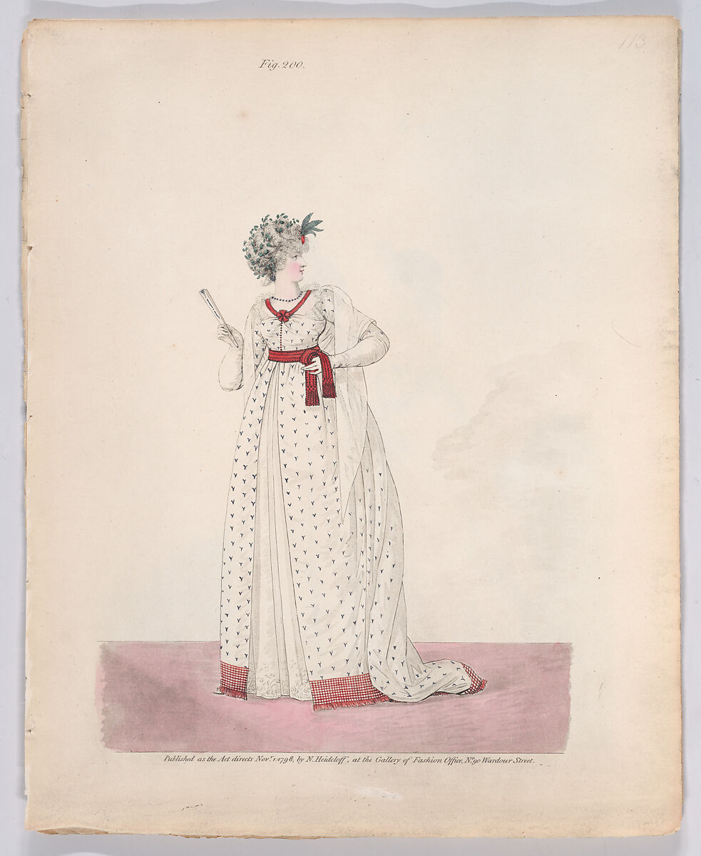 Gallery of Fashion, vol. V: April 1, 1798 - March 1 1799, Nicolaus Heideloff (German, Stuttgart 1761–1837 The Hague), Illustrations: etching and engraving (hand colored)