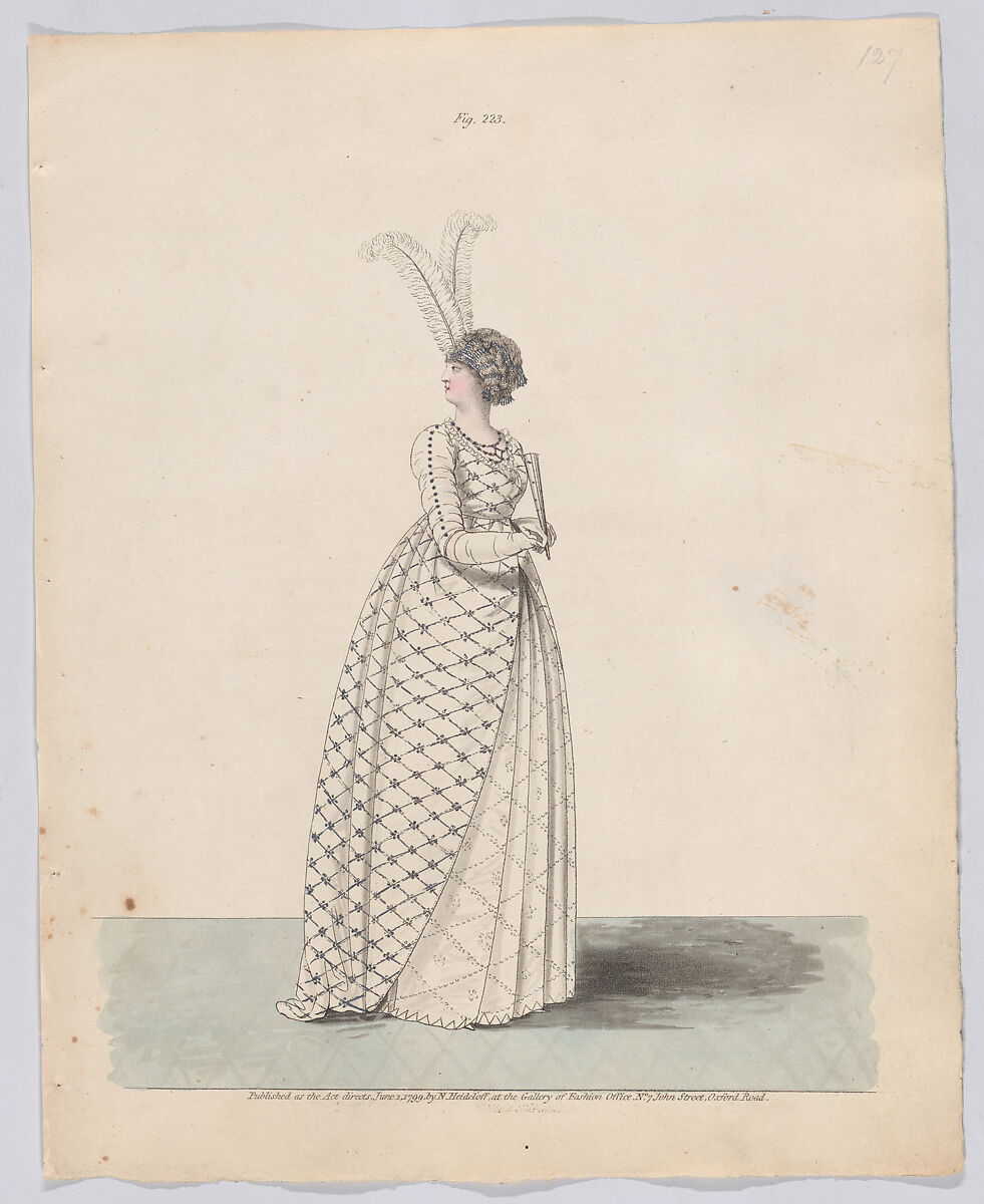 Gallery of Fashion, vol. VI: April 1 1799 - March 1 1800, Nicolaus Heideloff (German, Stuttgart 1761–1837 The Hague), Illustrations: etching and engraving (hand colored)
