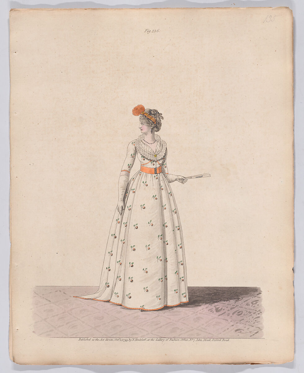 Gallery of Fashion, vol. VI: April 1 1799 - March 1 1800, Nicolaus Heideloff (German, Stuttgart 1761–1837 The Hague), Illustrations: etching and engraving (hand colored)