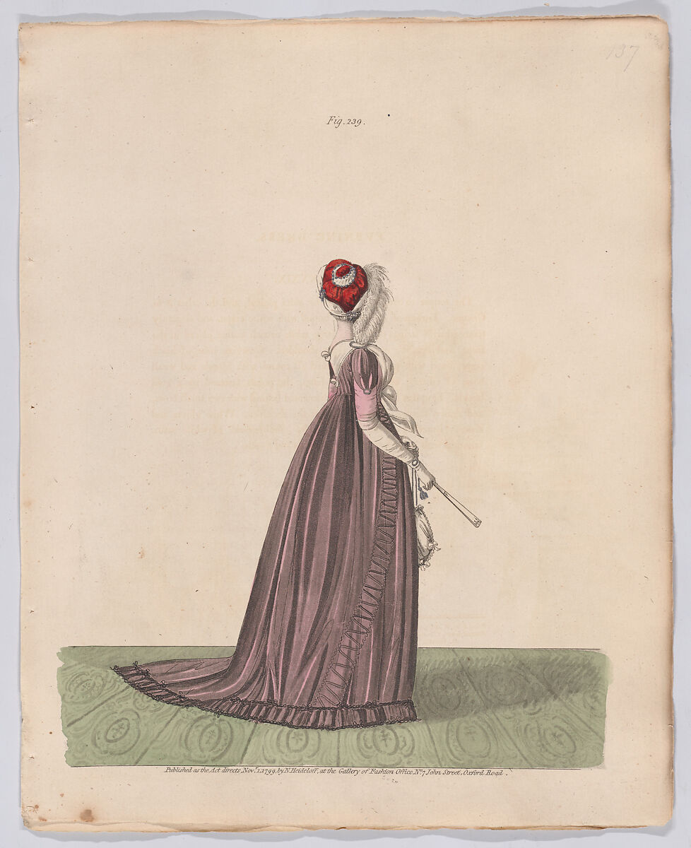 Gallery of Fashion, vol. VI: April 1 1799 - March 1 1800, Nicolaus Heideloff (German, Stuttgart 1761–1837 The Hague), Illustrations: etching and engraving (hand colored)