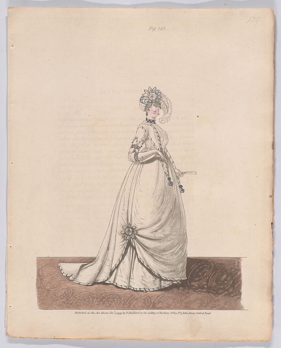 Gallery of Fashion, vol. VI: April 1 1799 - March 1 1800, Nicolaus Heideloff (German, Stuttgart 1761–1837 The Hague), Illustrations: etching and engraving (hand colored)