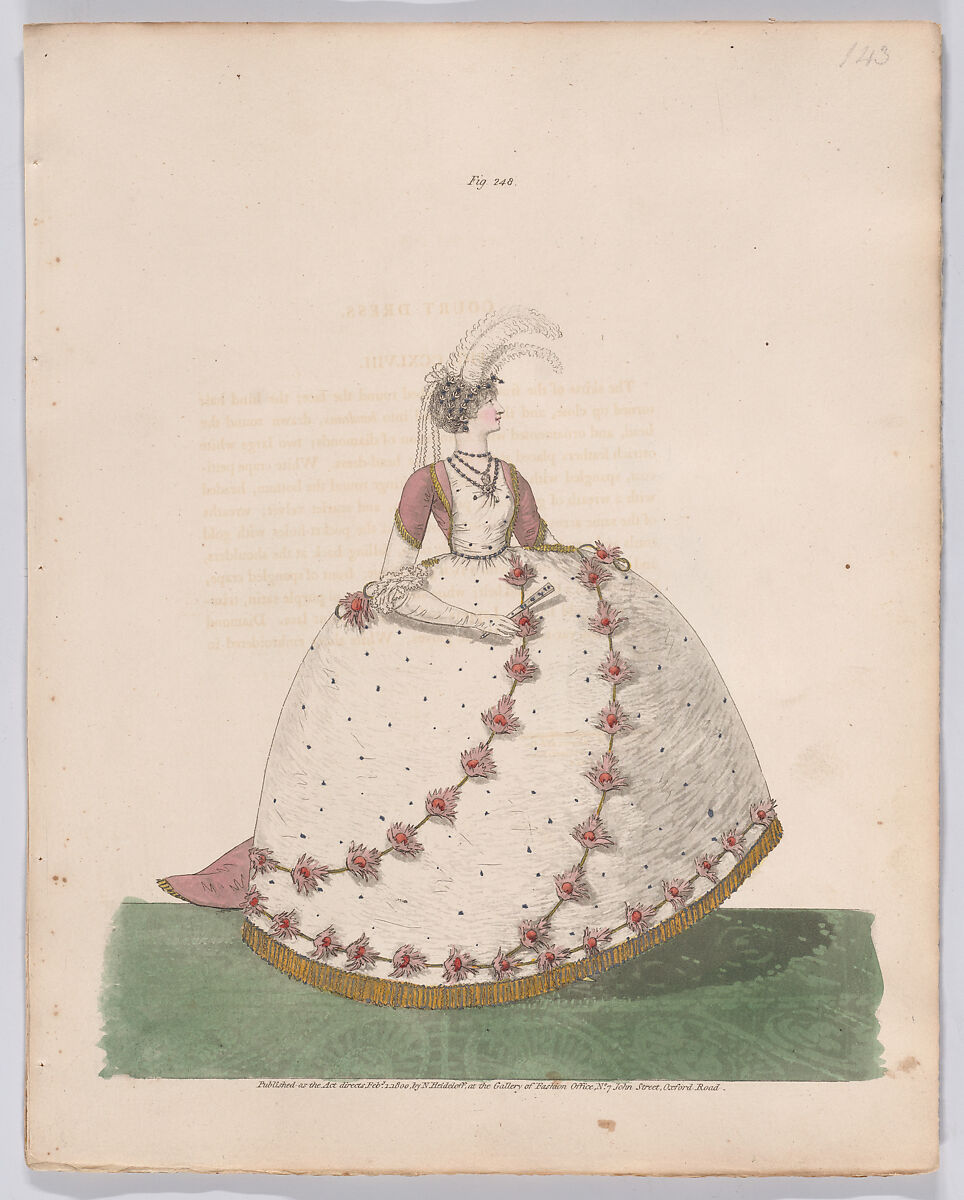 Gallery of Fashion, vol. VI: April 1 1799 - March 1 1800, Nicolaus Heideloff (German, Stuttgart 1761–1837 The Hague), Illustrations: etching and engraving (hand colored)