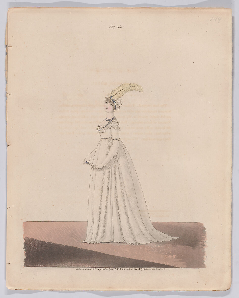 Gallery of Fashion, vol. VII: April 1 1800 - March 1 1801, Nicolaus Heideloff (German, Stuttgart 1761–1837 The Hague), Illustrations: etching and engraving (hand colored)