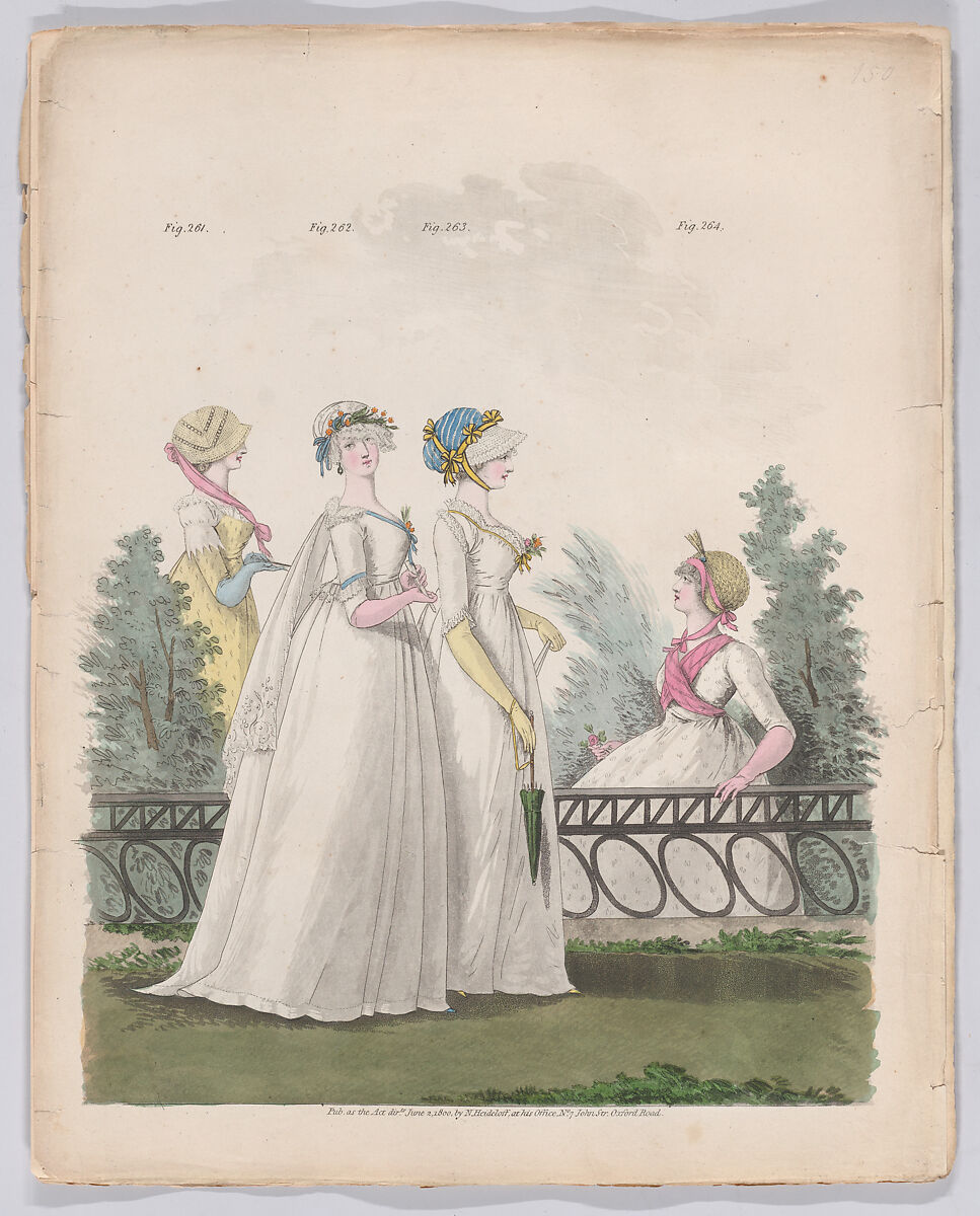 Gallery of Fashion, vol. VII: April 1 1800 - March 1 1801, Nicolaus Heideloff (German, Stuttgart 1761–1837 The Hague), Illustrations: etching and engraving (hand colored)