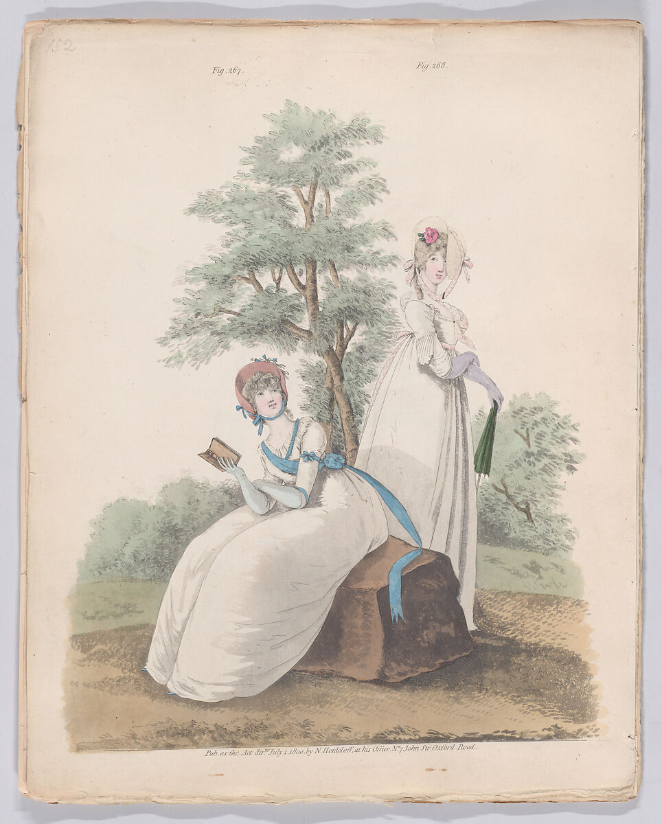 Gallery of Fashion, vol. VII: April 1 1800 - March 1 1801, Nicolaus Heideloff (German, Stuttgart 1761–1837 The Hague), Illustrations: etching and engraving (hand colored)