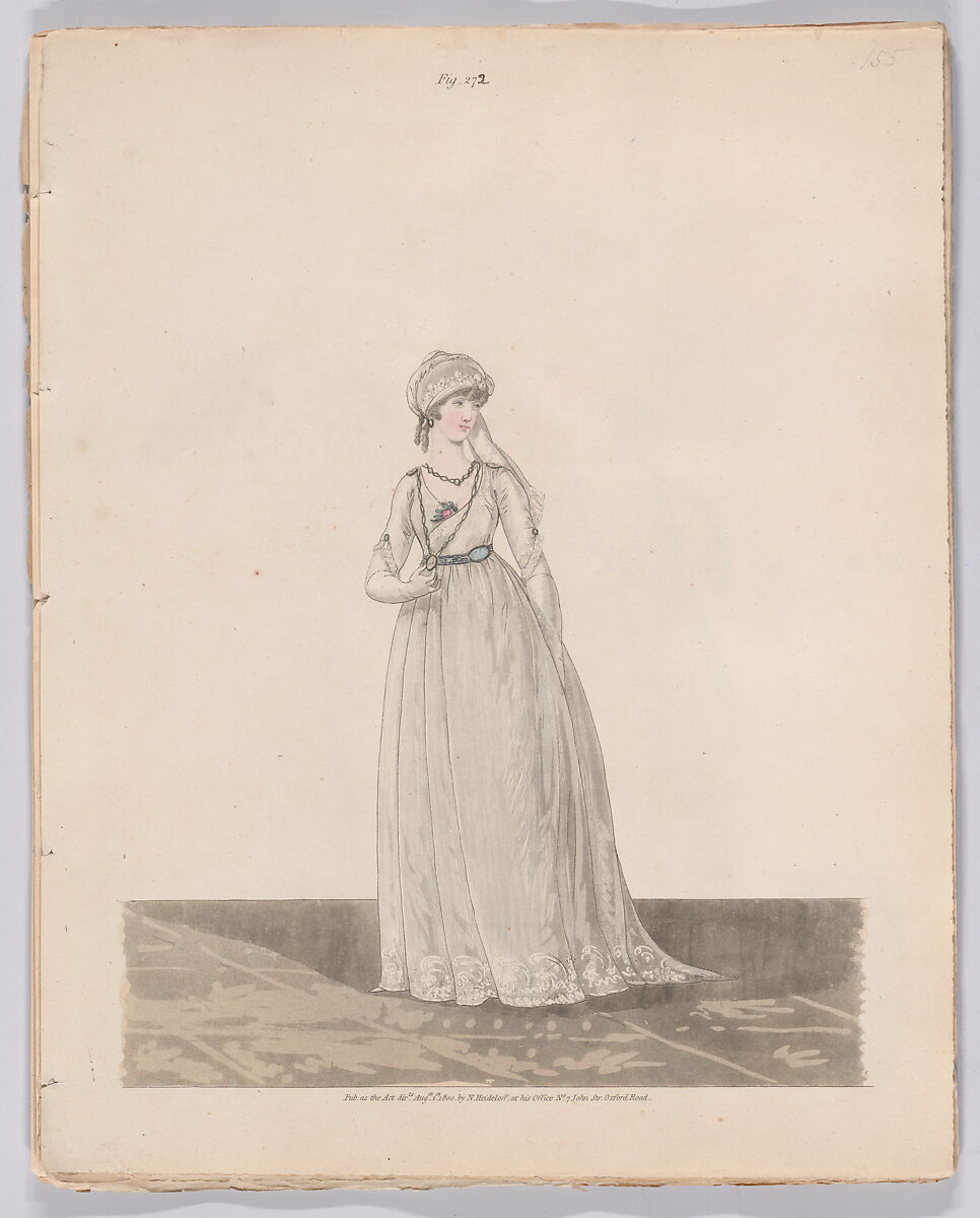 Gallery of Fashion, vol. VII: April 1 1800 - March 1 1801, Nicolaus Heideloff (German, Stuttgart 1761–1837 The Hague), Illustrations: etching and engraving (hand colored)