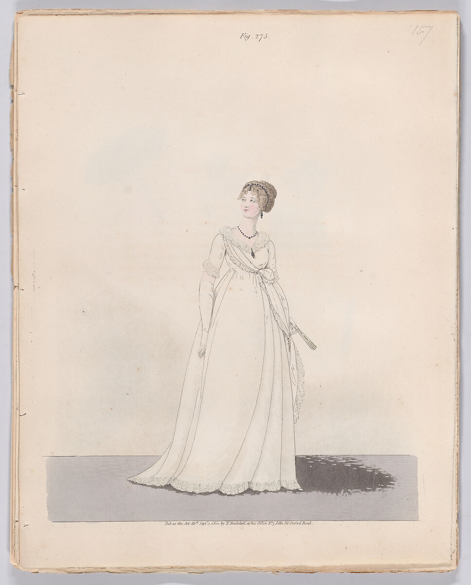 Gallery of Fashion, vol. VII: April 1 1800 - March 1 1801, Nicolaus Heideloff (German, Stuttgart 1761–1837 The Hague), Illustrations: etching and engraving (hand colored)