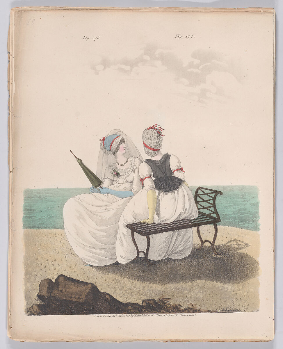 Gallery of Fashion, vol. VII: April 1 1800 - March 1 1801, Nicolaus Heideloff (German, Stuttgart 1761–1837 The Hague), Illustrations: etching and engraving (hand colored)