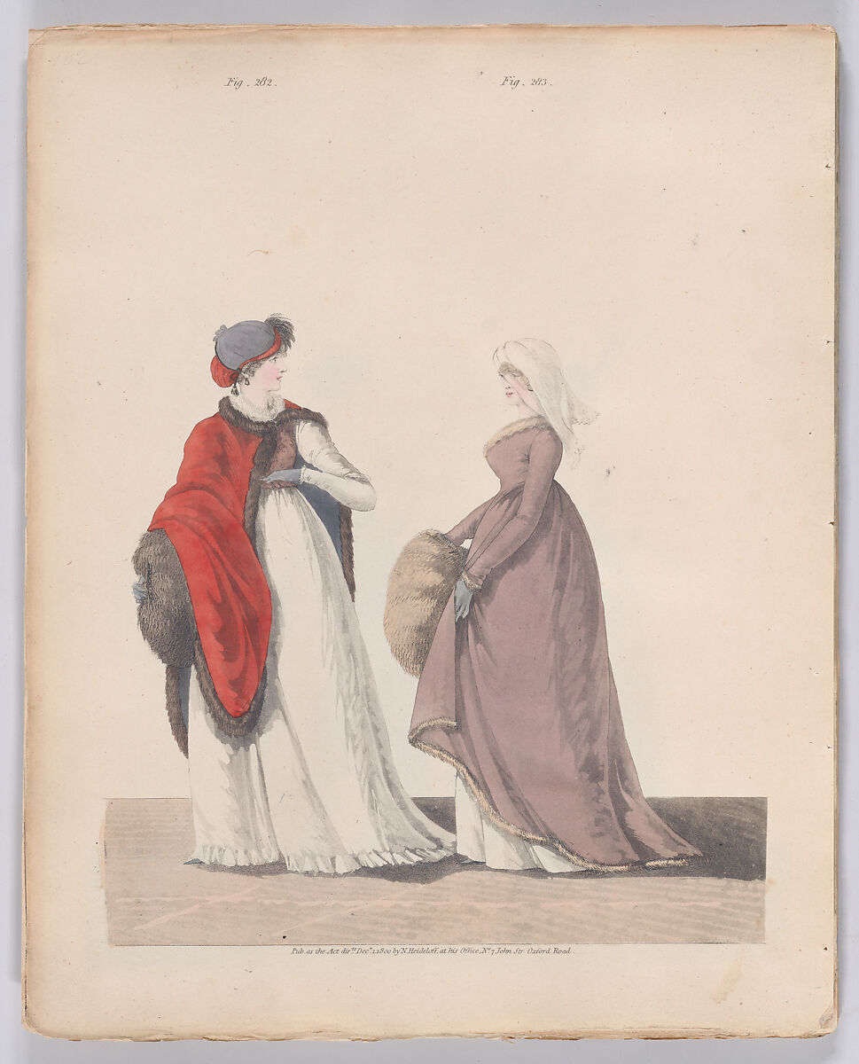 Gallery of Fashion, vol. VII: April 1 1800 - March 1 1801, Nicolaus Heideloff (German, Stuttgart 1761–1837 The Hague), Illustrations: etching and engraving (hand colored)