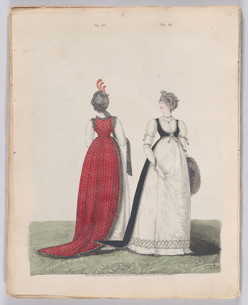 Gallery of Fashion, vol. VII: April 1 1800 - March 1 1801, Nicolaus Heideloff (German, Stuttgart 1761–1837 The Hague), Illustrations: etching and engraving (hand colored)