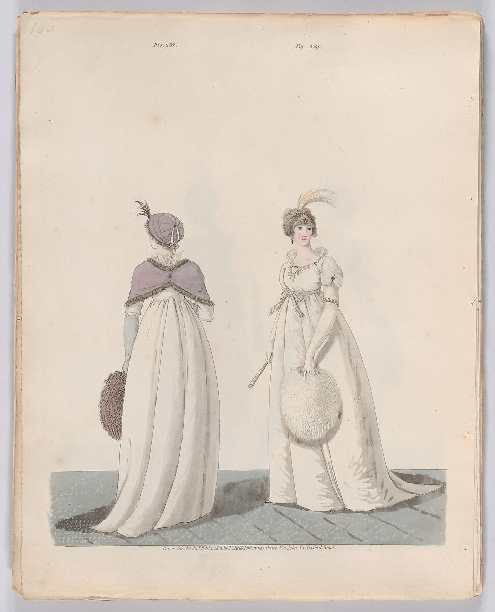 Gallery of Fashion, vol. VII: April 1 1800 - March 1 1801, Nicolaus Heideloff (German, Stuttgart 1761–1837 The Hague), Illustrations: etching and engraving (hand colored)